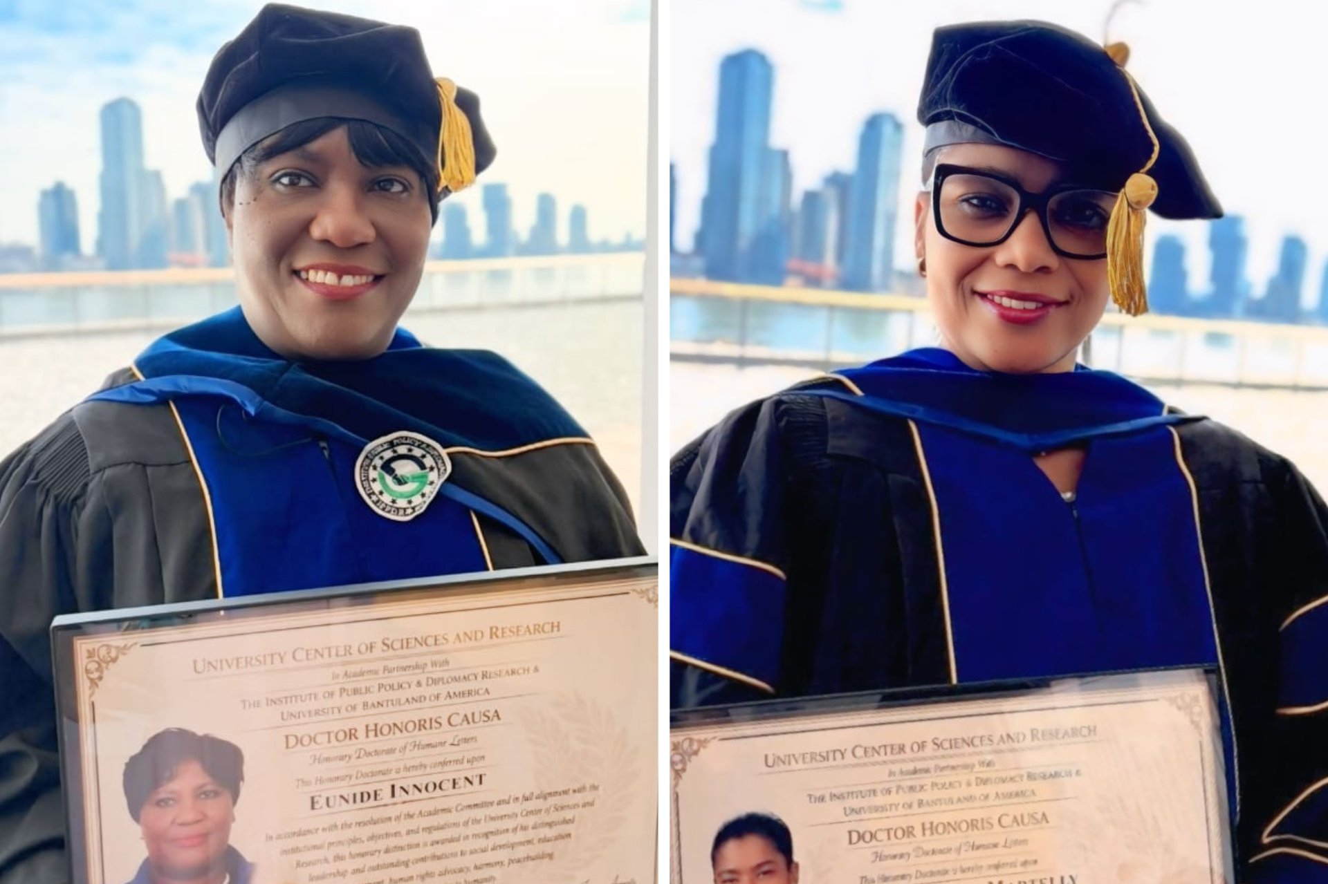 Distinction de deux anciennes hautes responsables haïtiennes au siège des Nations Unies, à Manhattan (New York) en marge du CSW70